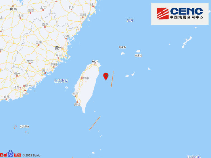 台湾花莲县海域发生4.2级地震，震源深度10千米