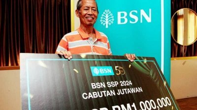 BSN SSP特别抽奖　单身前清洁工成百万富翁
