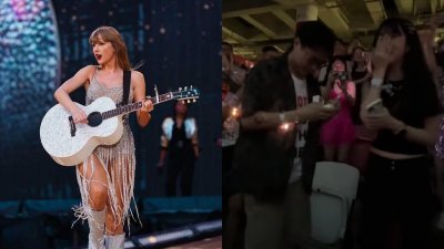 【泰莱史狮城开唱】Taylor Swift演唱会成求婚圣地　台下至少3情郎求婚成功！