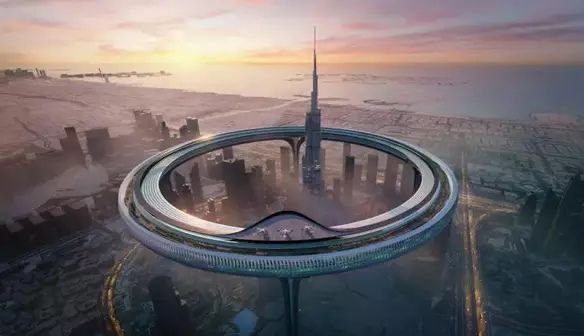 迪拜设想550米高环形城市